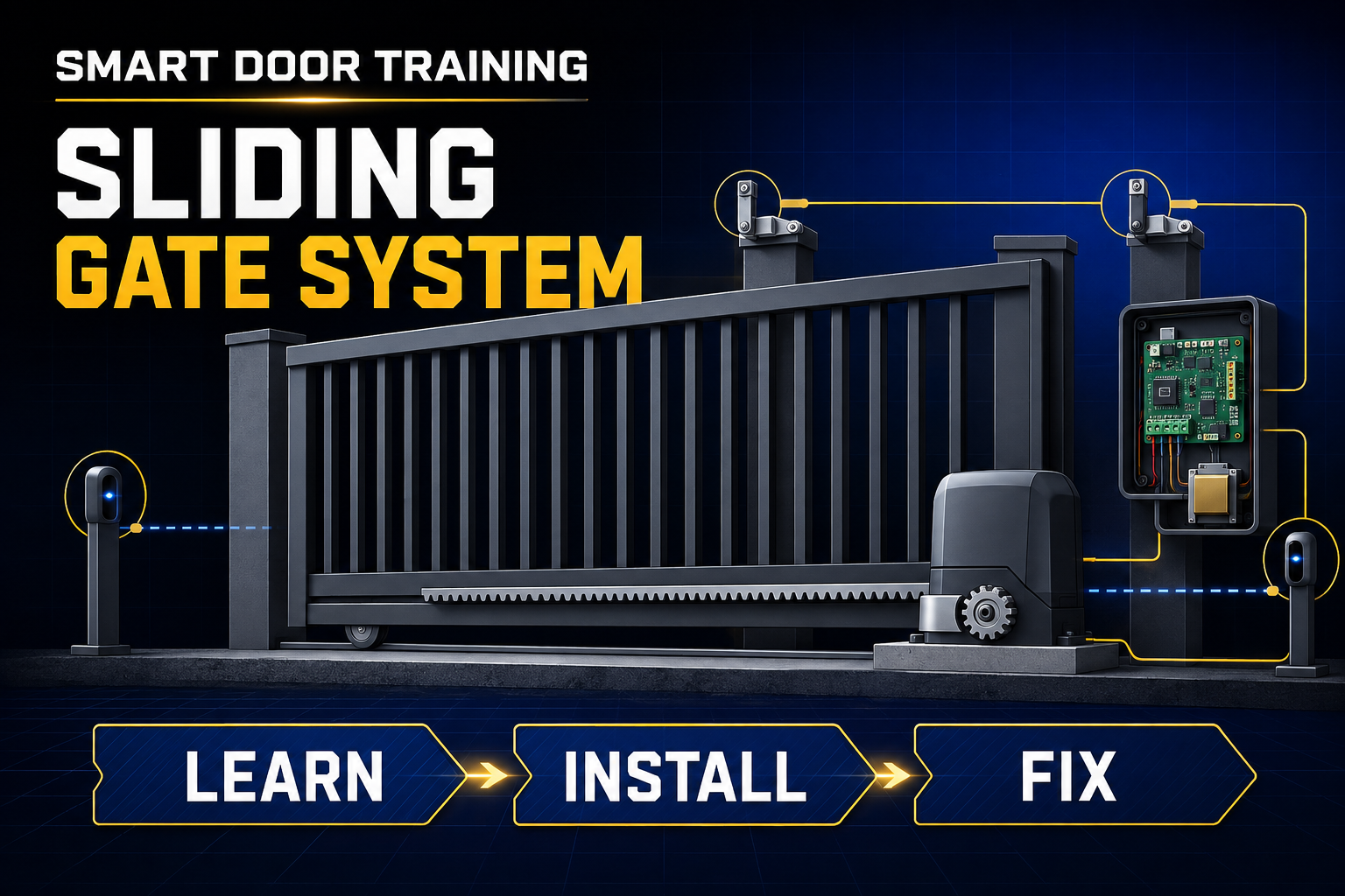 სრიალა ჭიშკრის Smart Door Training სისტემა